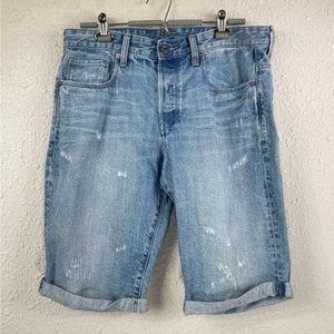 G-STAR RAW 3301 Straight Men's Denim Jean Shorts Size 33